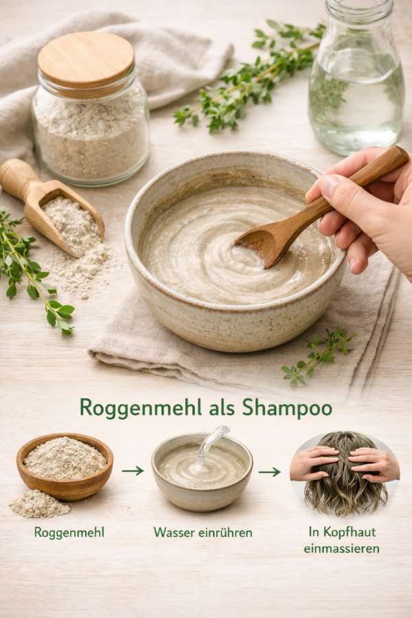 Roggenmehl als Shampoo